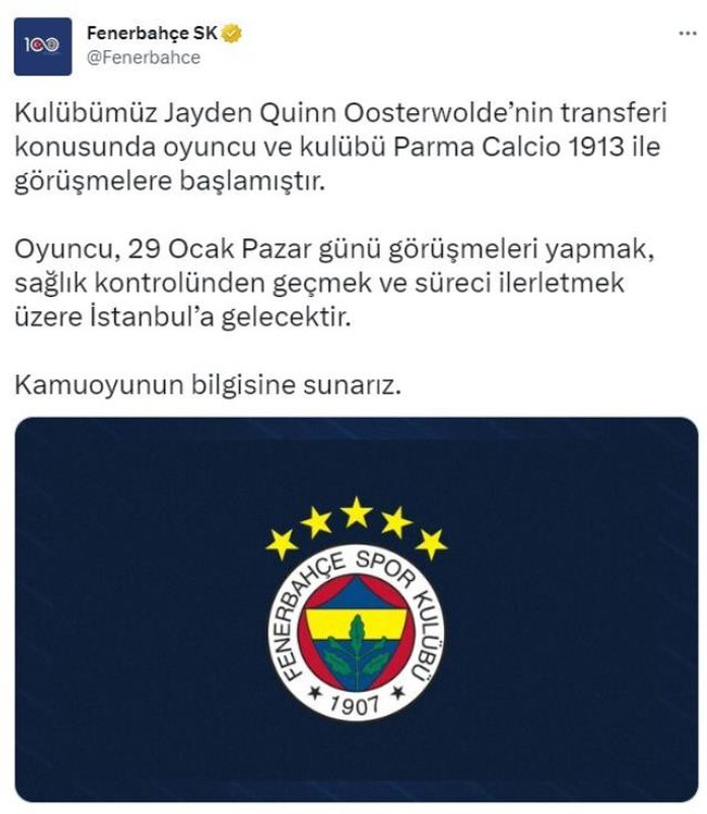 Transferde hareketli dakikalar! Fenerbahçe, Jayden Oosterwolde'yi resmen açıkladı - Resim : 1
