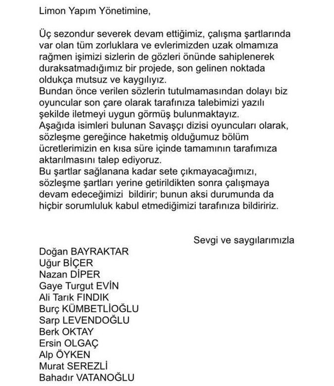 Savaşçı dizisinin setinde kriz çıktı! Oyuncular iş bıraktı! - Resim : 1