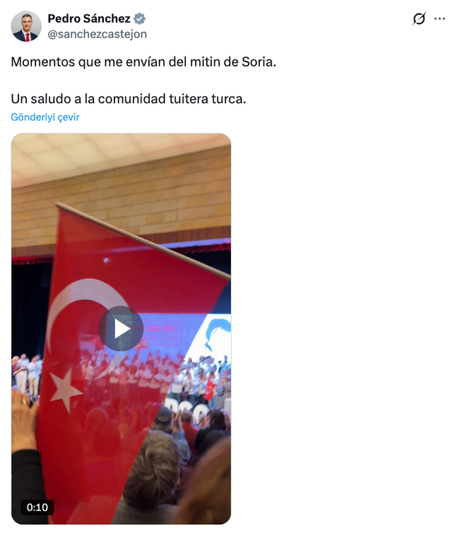 İspanya Başbakanı Pedro Sánchez’den Türkiye paylaşımı! Selam gönderdi… - Resim : 1
