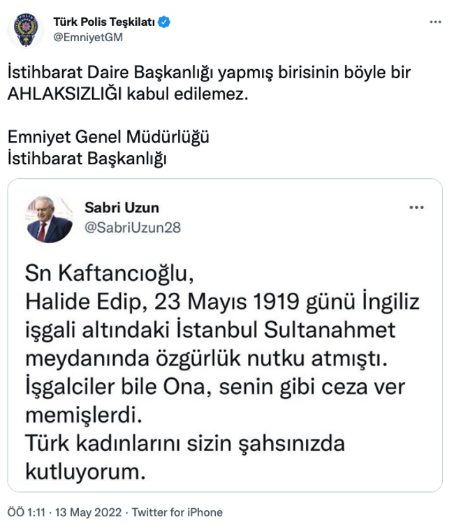 Emniyet’ten Sabri Uzun’a Canan Kaftancıoğlu tepkisi! ‘Böyle bir ahlaksızlığı…’ - Resim : 1