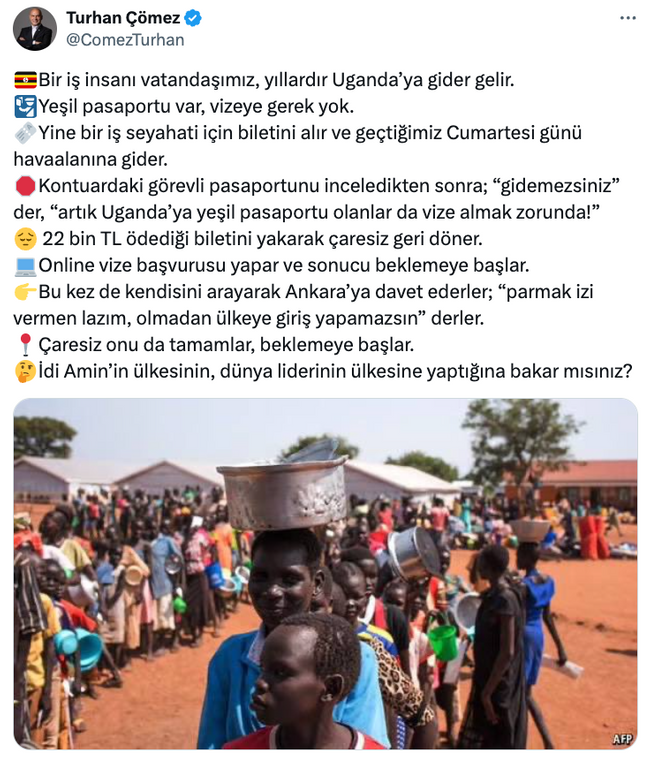 Afrika ülkesi yeşil pasaporta vize istedi! Türk iş insanı konsolosluğa çağrıldı… - Resim : 1