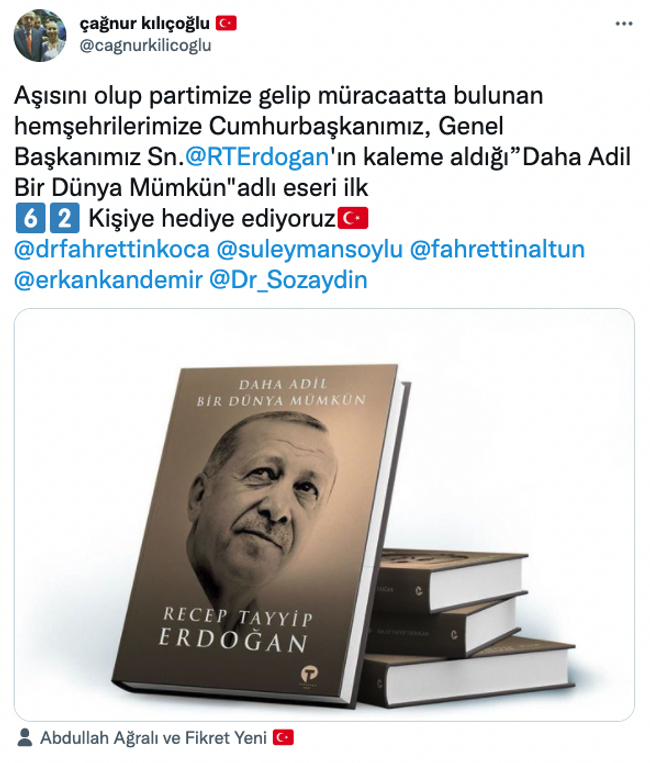 Sosyal medyadan duyurdular! Koronavirüs aşısı olana Erdoğan hediyesi - Resim : 1