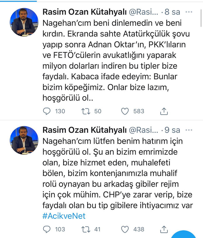 Nagehan Alçı ve eşi Rasim Ozan Kütahyalı Twitter’da birbirine girdi! - Resim : 1