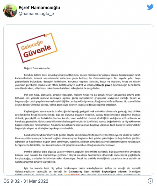 Galatasaray'da başkanlık koltuğuna ikinci aday! - Resim : 1