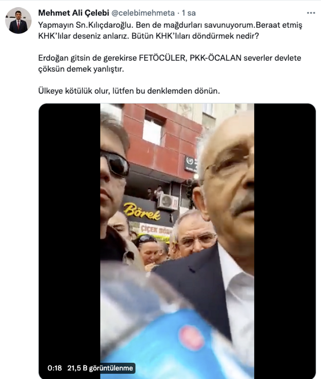 "Tamamını görevlerine iade edeceğiz" dedi: Mehmet Ali Çelebi’den Kılıçdaroğlu’na KHK çıkışı - Resim : 1