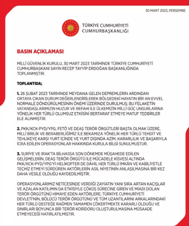 Kritik MGK toplantısı sona erdi! İşte alınan kararlar - Resim : 1