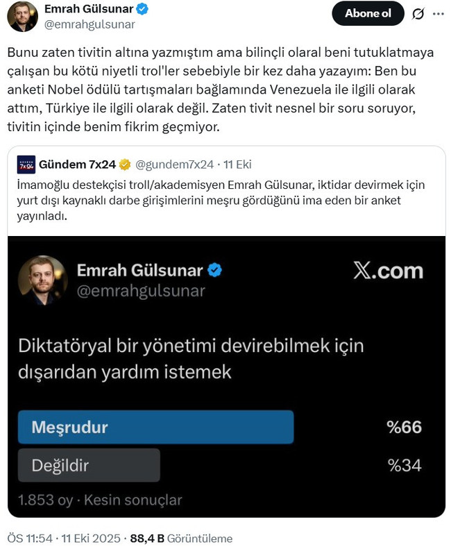 Akademisyen Emrah Gülsunar gözaltına alındı! Gözaltı nedeni anket mi? - Resim : 2
