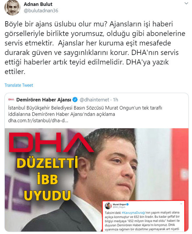DHA'nın İBB Sözcüsü Murat Ongun haberine tepki: Böyle bir ajans üslubu olur mu? - Resim : 2