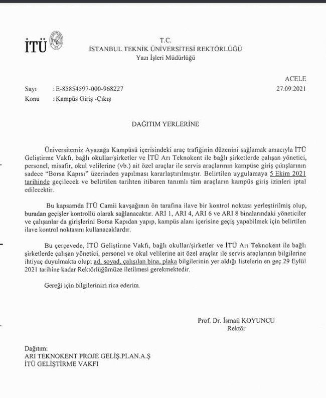 İTÜ rektörlüğünden skandal ‘vakıf’ kararı! Öğrenciler mağdur oldu... - Resim : 1