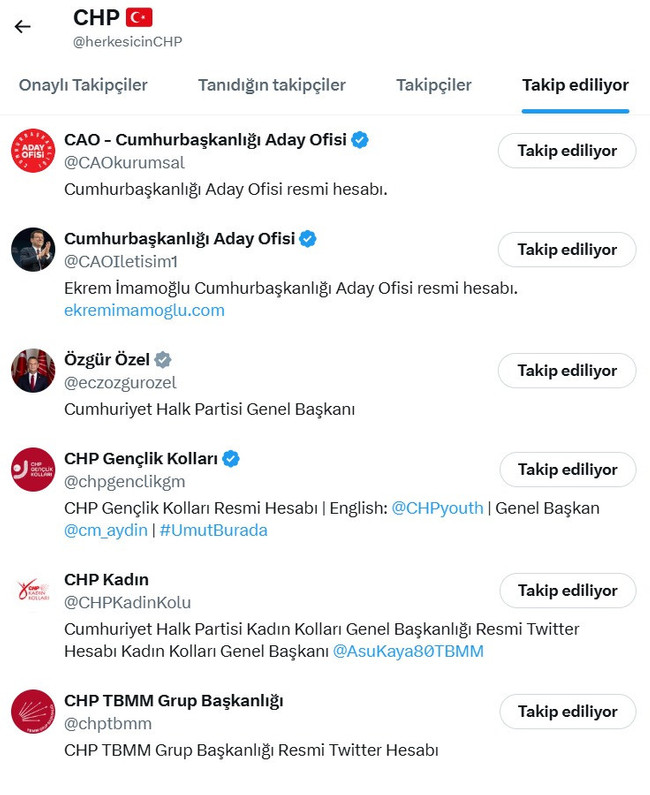 CHP'nin resmi hesabı Kemal Kılıçdaroğlu'nu takip listesinden çıkardı! - Resim : 1
