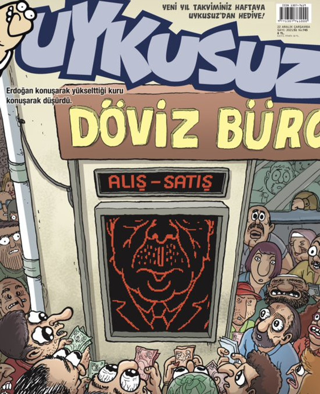 Uykusuz'dan Erdoğan'ı kızdıracak 'döviz' kapağı: "Konuşarak yükselttiği kuru..." - Resim : 1