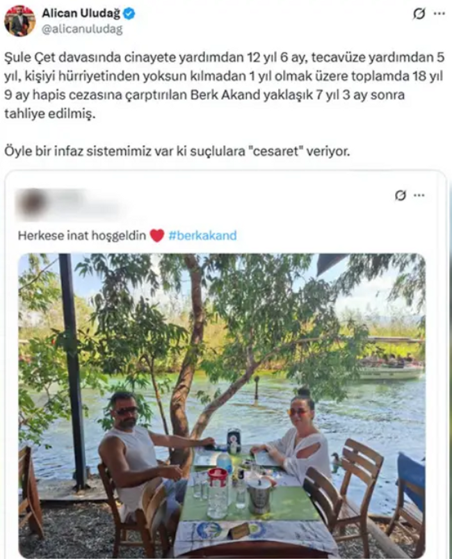 Gazeteci Alican Uludağ'a Şule &Ccedil;et soruşturması! Başsavcılık duyurdu&hellip; - Resim : 1