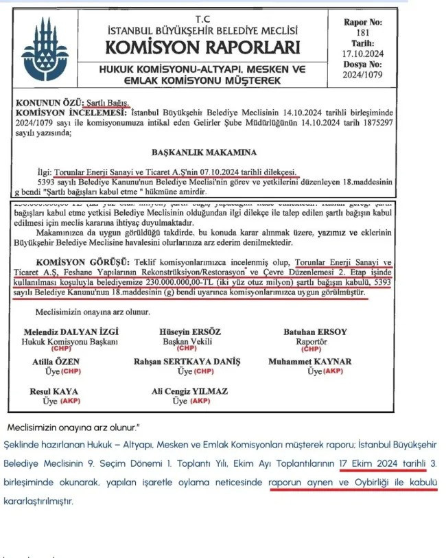 İBB meclisinde onaylanan bağış rüşvet sayıldı! Hem AKP'li hem CHP'li meclis üyeleri var - Resim : 2