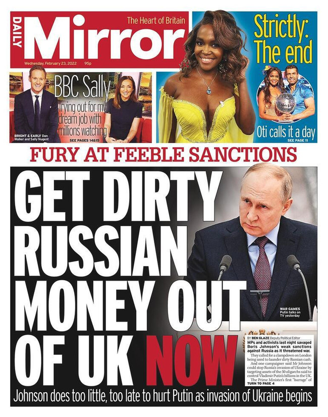 Dış basında manşetler yaptırımlara ayrıldı! 'Boris; deli Vlad'ı durdur!' - Resim : 8