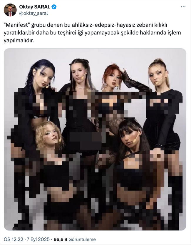 Başdanışman Oktay Saral’dan olay ‘Manifest’ çıkışı! Sansürleyerek paylaştı… - Resim : 2