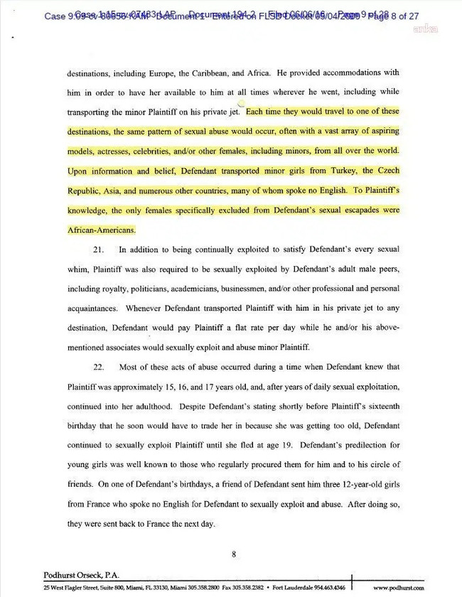 Epstein dosyasında &ccedil;ok konuşulacak 'T&uuml;rkiye' iddiası! "Kız &ccedil;ocuklarının istismar adasına..." - Resim : 1