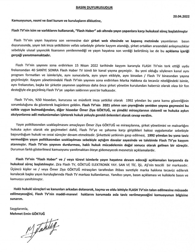 Mehmet Emin Göktuğ Flash Haber sessizliğini bozdu! ‘Talan edilmesine müsaade etmeyeceğim…’ - Resim : 2