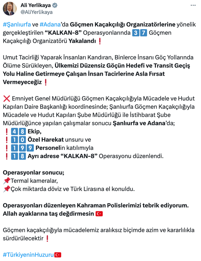 2 ilde operasyon: 37 göçmen kaçakçısı yakalandı! - Resim : 1