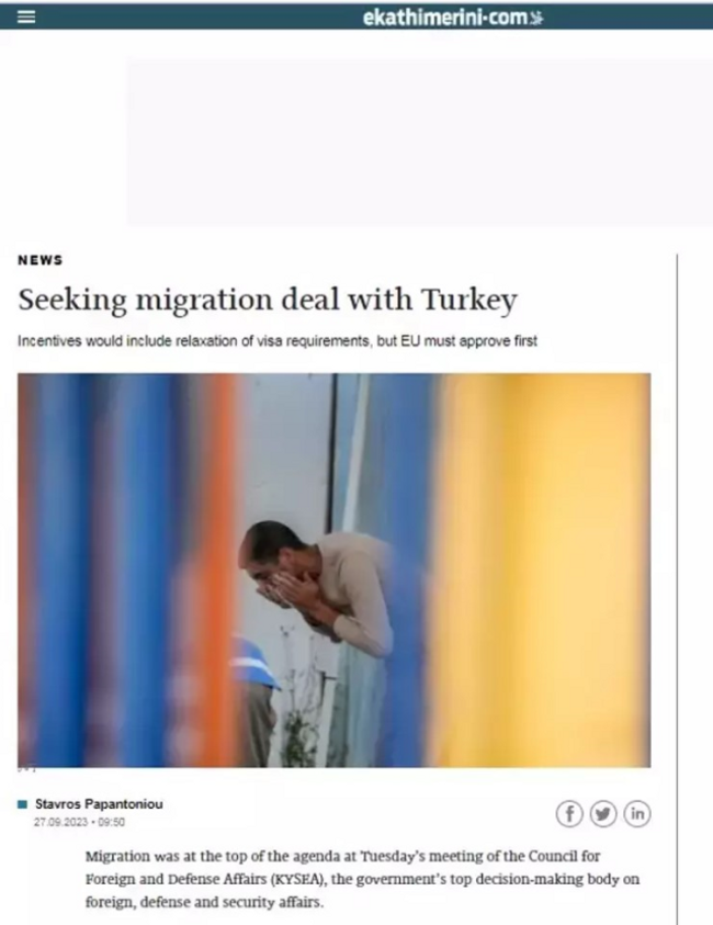 Vize kolaylığı için 3 istekleri var... Atina, göçmenler için Türkiye'nin kapısını çalacak - Resim : 1