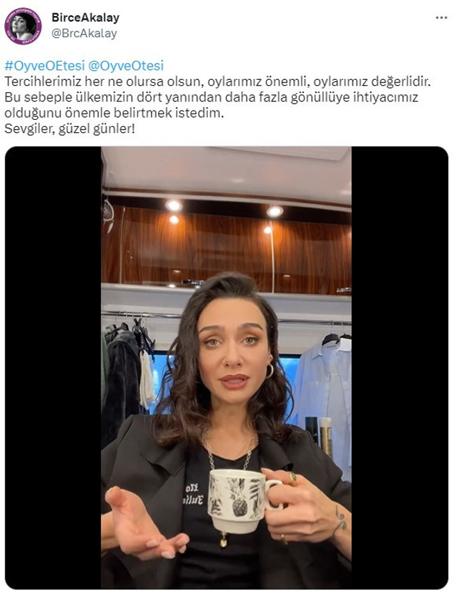 Birce Akalay'dan 'oyuna sahip çık' paylaşımı: 'Cumhuriyet tarihinin en kritik seçimi' - Resim : 1