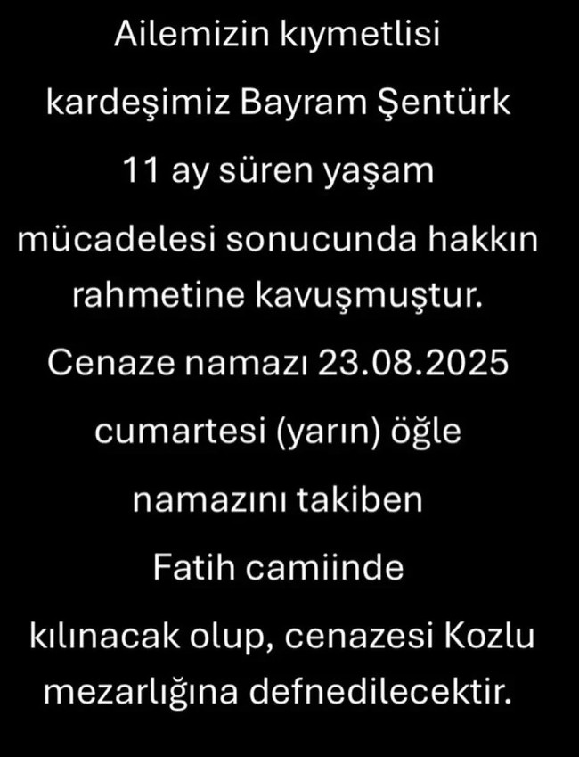 Metin Şentürk'ün acı günü: Ailemizin kıymetlisini kaybettik... - Resim : 1