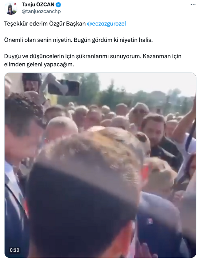 Tanju Özcan’dan dikkat çeken CHP paylaşımı! ‘Kazanman için elimden geleni yapacağım…’ - Resim : 1
