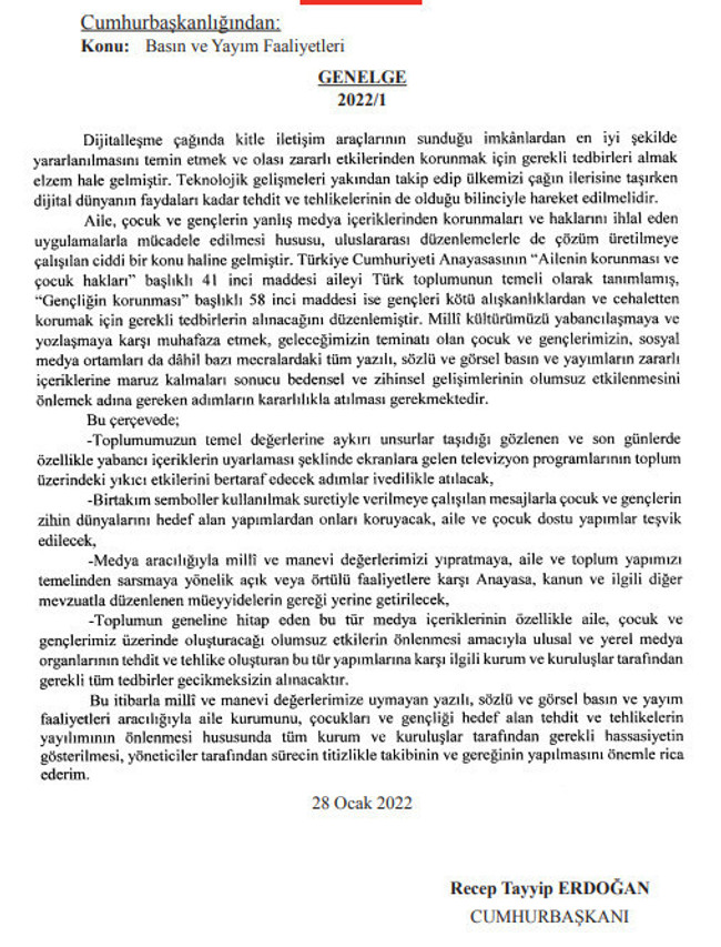 Televizyon programları için kritik genelge! Resmi Gazete’de yayımlandı… - Resim : 1