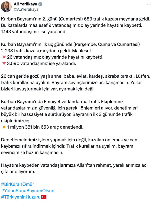 Ali Yerlikaya, acı bilançoyu açıkladı! Can kaybı yükseliyor… - Resim : 1