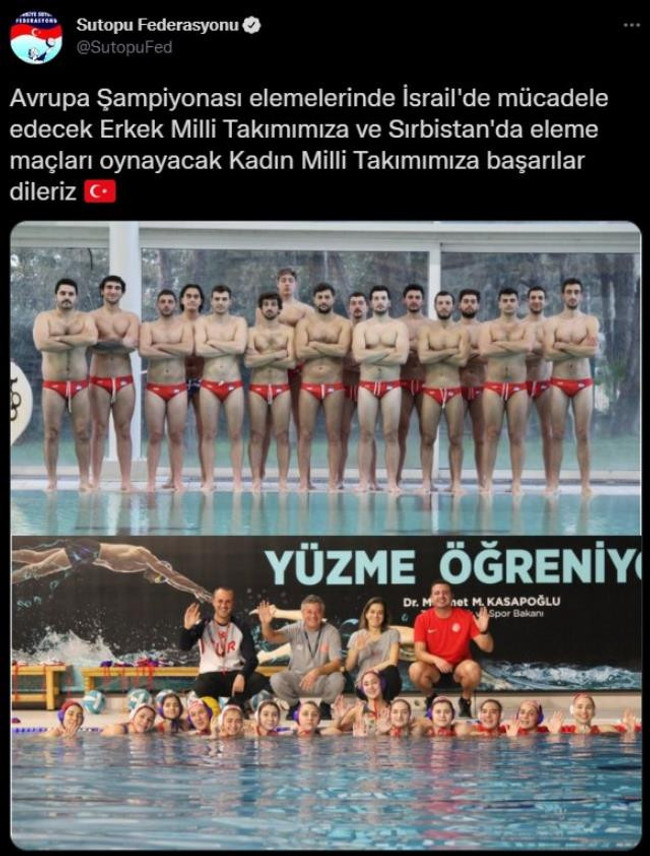 Türkiye Sutopu Federasyonu'nun paylaşımına tepki yağdı! Eleştiri alınca yoruma kapattılar - Resim : 1