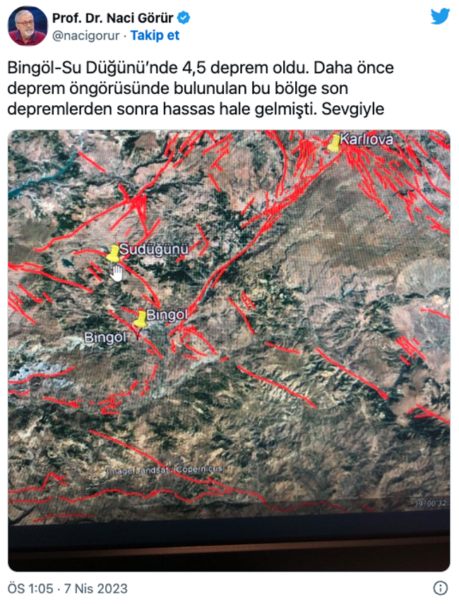Naci Görür'den Bingöl depremi uyarısı! ‘Hassas hale gelmişti…’ - Resim : 2