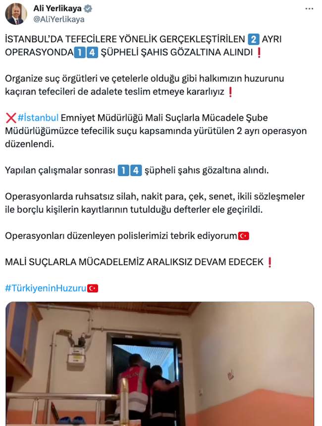 İstanbul'da tefecilere yönelik operasyon! Çok sayıda gözaltı var… - Resim : 1