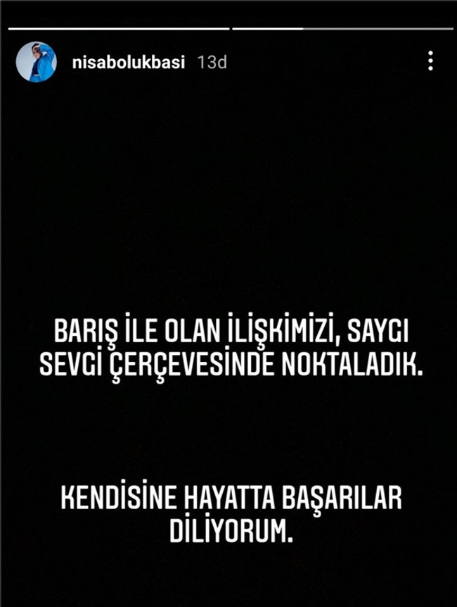 Öpüşme görüntüleri olay olmuştu! Nisa Bölükbaşı'ndan flaş ayrılık açıklaması - Resim : 1