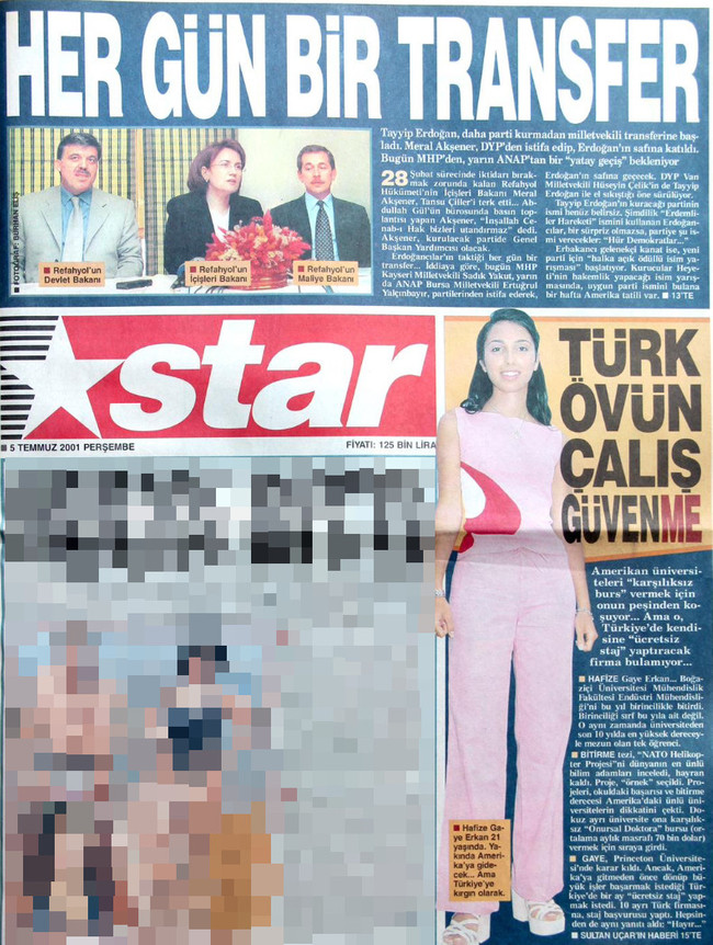Hafize Gaye Erkan’ın çarpıcı ‘torpil’ hikayesi! 24 yıl önce Star’a manşet olmuş… - Resim : 1
