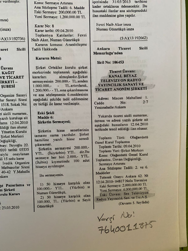 Gökçekler'in kanalı Beyaz TV FETÖ binasında kiracıymış - Resim : 1