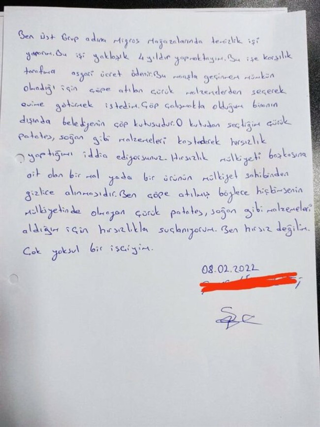 Migros, çöpteki çürük sebzeleri alan işçiyi ‘hırsızlık’ suçlamasıyla işten attı! - Resim : 1