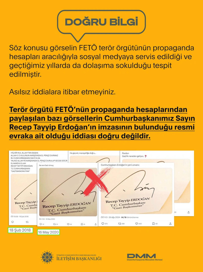 FETÖ’nün Erdoğan imzası yalanı ellerinde patladı - Resim : 2