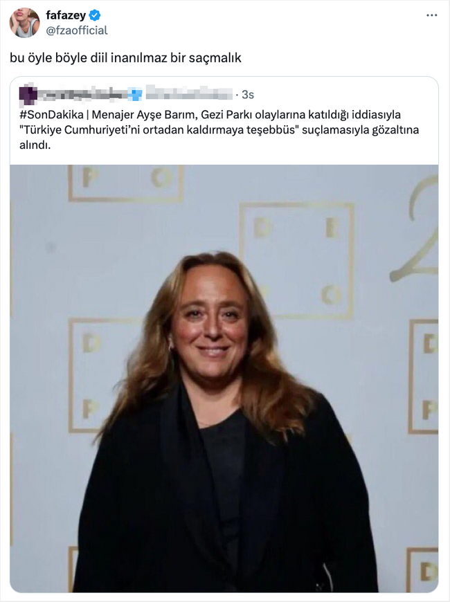 İlk o eleştirmişti! Farah Zeynep Abdullah’tan Ayşe Barım’ın gözaltısına tepki: Bu öyle böyle değil… - Resim : 2