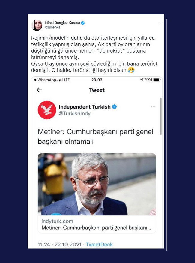 Nihal Bengisu Karaca’dan Metiner’e olay sözler! "Teröristliği hayırlı olsun" - Resim : 2