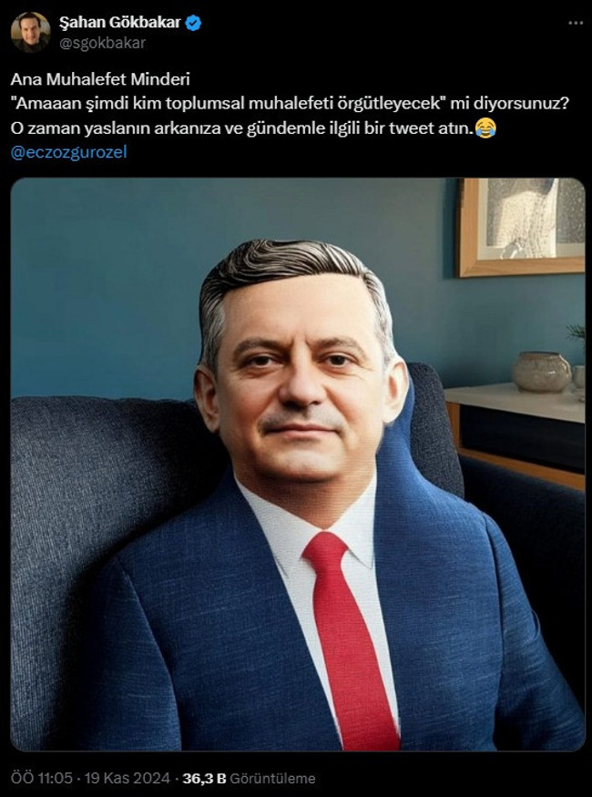 Şahan Gökbakar'dan Özgür Özel'e 'teğmenler' tepkisi! "Ana muhalefet minderi" - Resim : 1