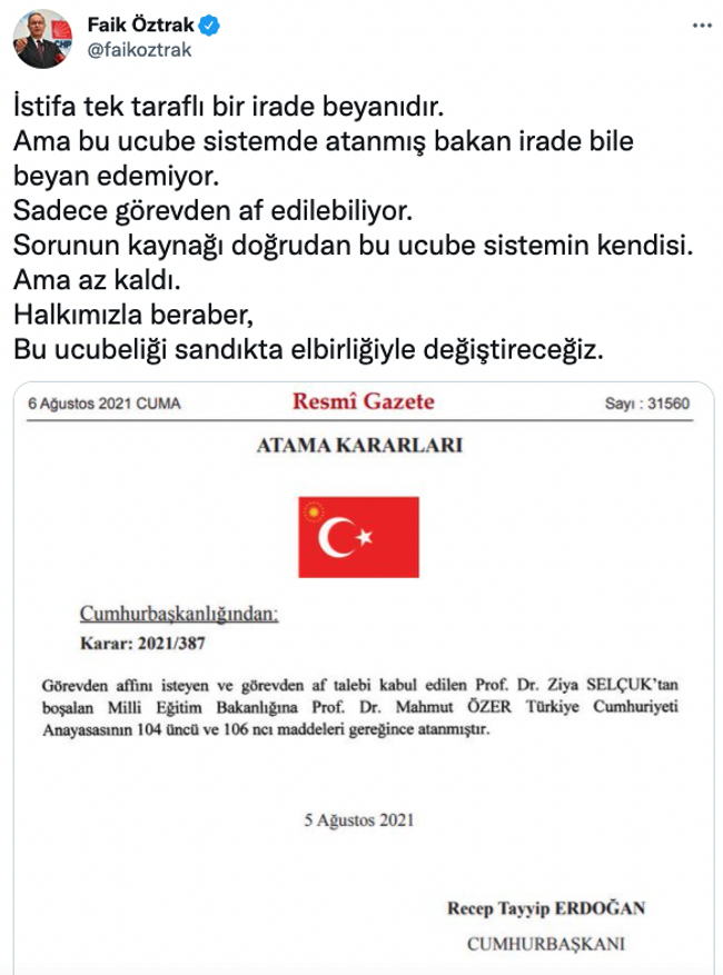 CHP Sözcüsü Öztrak’tan sert ‘af talebi’ eleştirisi! ‘İrade bile beyan edemiyor…’ - Resim : 1