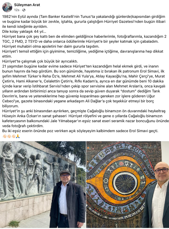 Hürriyet'in efsane ismi gazeteye veda etti! 44 yıl sonra gelen ayrılık… - Resim : 2