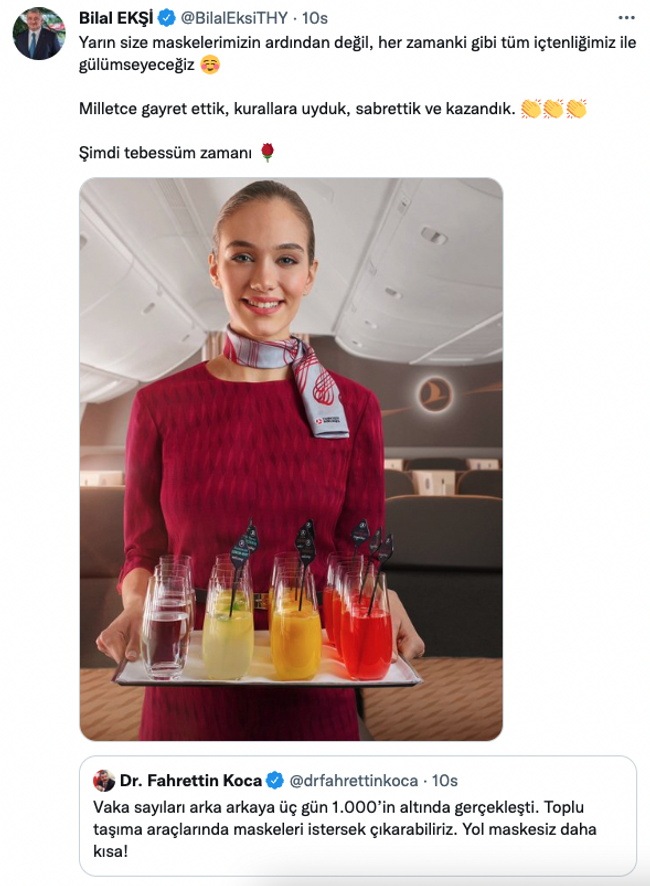 THY'den 'maske' açıklaması! - Resim : 1