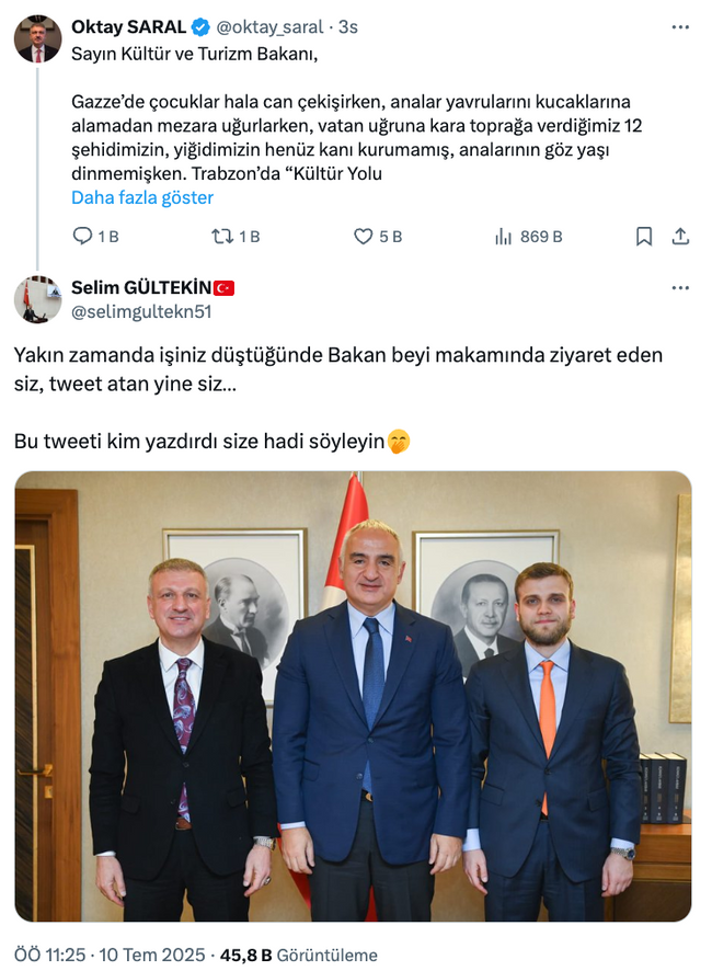 AK Partili eski vekilden Oktay Saral’a olay gönderme! ‘Bu tweeti kim yazdırdı size…’ - Resim : 2