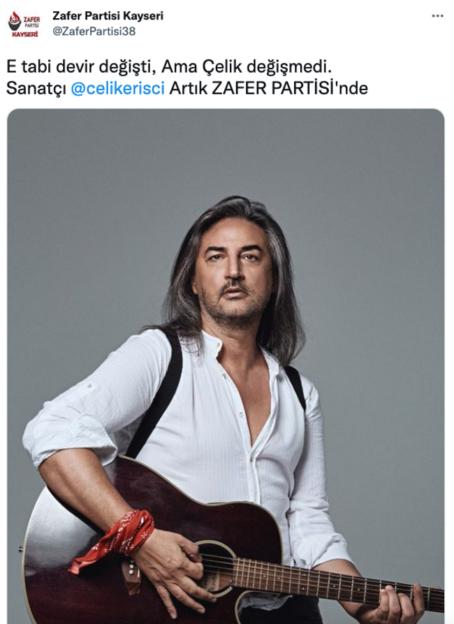 Şarkıcı Çelik'ten Zafer Partisi açıklaması! "Teklif geldi ancak..." - Resim : 1