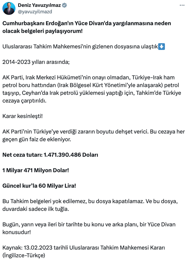 CHP’li isimden çarpıcı iddia: Türkiye mahkum oldu! Bu yüce divanlık suç!.. - Resim : 1