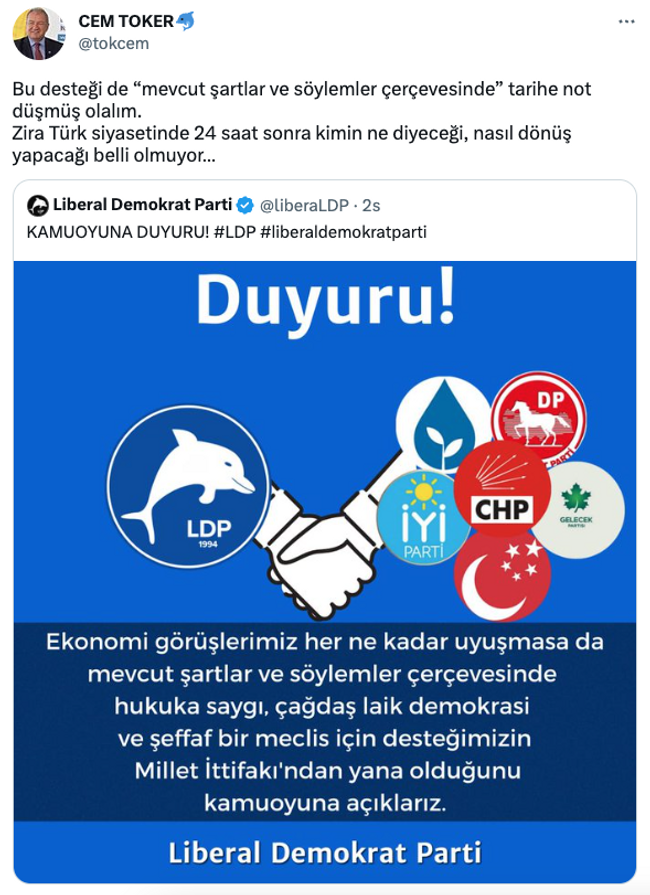 Liberal Demokrat Parti seçim kararını verdi! Hangi ittifakı destekleyecek? - Resim : 1