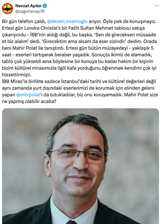 Nevzat Aydın'dan, Mahir Polat'ın tutuklanmasına tepki! ‘Size ne yapmış olabilirler acaba?..’ - Resim : 1