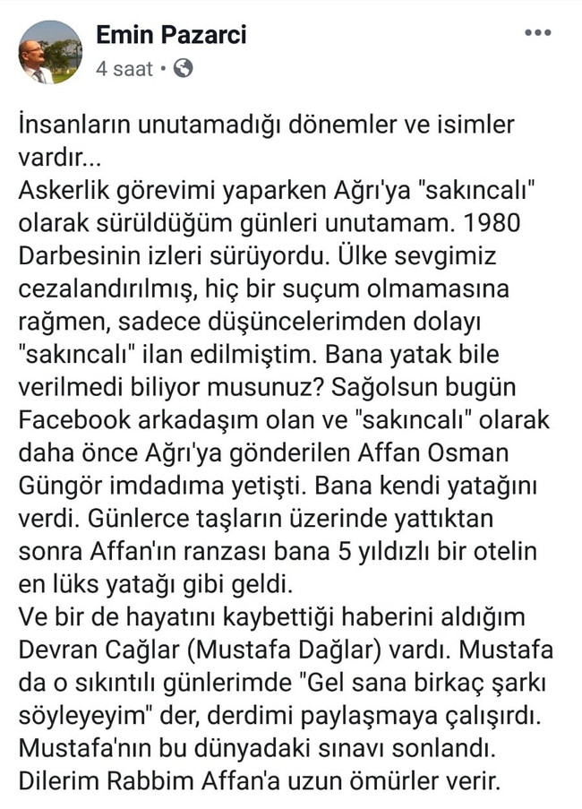 Devran Çağlar ünlü köşe yazarının asker arkadaşı çıktı! - Resim : 3