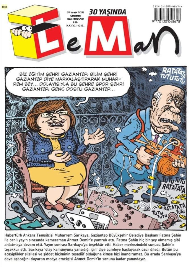 LeMan'dan, Muharrem Sarıkaya ve Fatma Şahin kapağı - Resim : 1