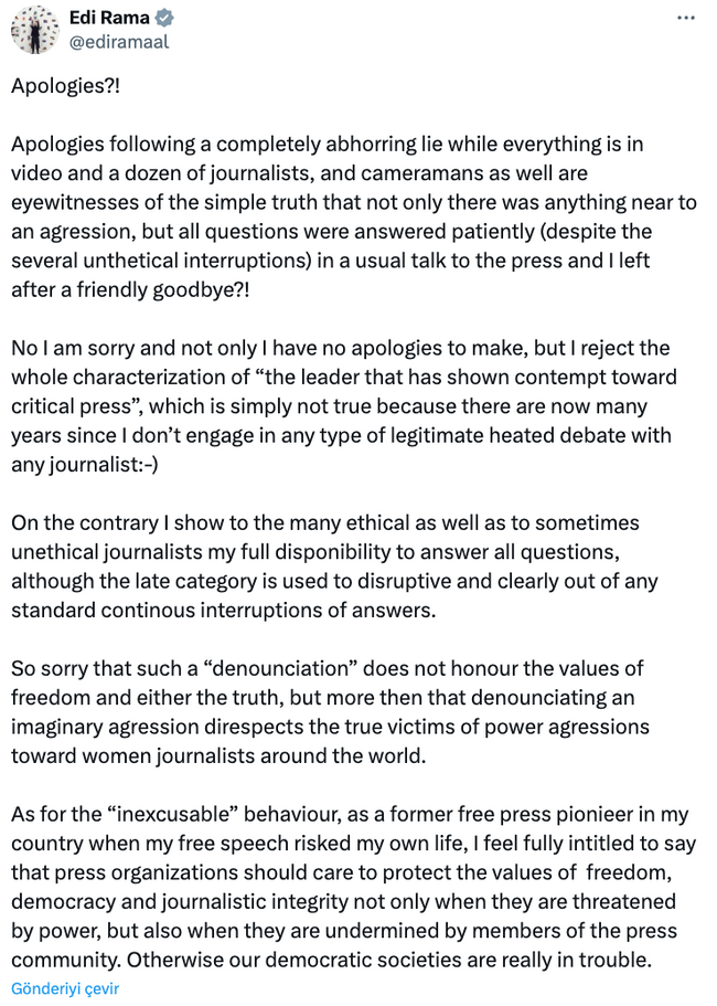 Başbakandan infial yaratan hareket! Kadın muhabiri kameralar önünde itti, özür dilemeyi reddetti… - Resim : 2